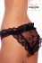 Sexy kalhotky s krajkou Lace Flowered - Černá/Růžová